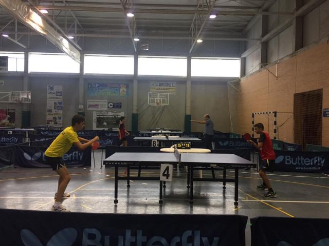 El tenis de mesa inaugura los Juegos Deportivos del Guadalentín tras la suspensión ayer viernes de la Marcha Popular andando