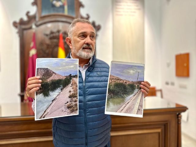 El Ayuntamiento de Lorca reclama a la Confederación Hidrográfica del Segura la limpieza urgente del canal del Trasvase