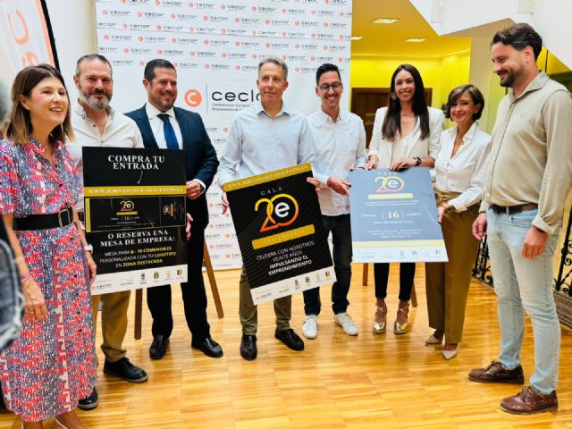 La Gala Guadalentín Emprende regresa a Lorca diez a&ntilde;os después para celebrar dos décadas impulsando el talento empresarial de la comarca