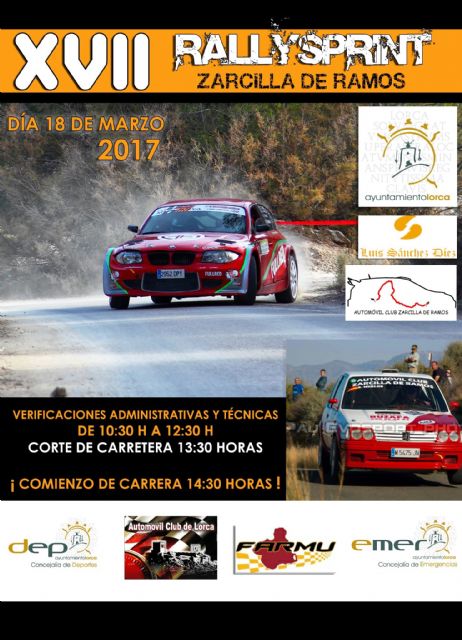 Zarcilla de Ramos acoge mañana el XVII Rallysprint