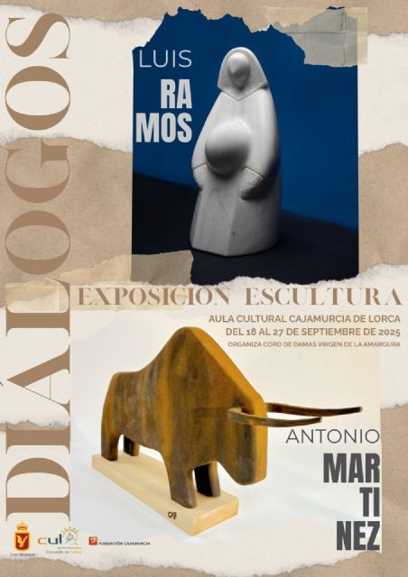El Coro de Damas de la Virgen de la Amargura inaugura “Diálogos”, una exposición de escultura de Luis Ramos y Antonio Martínez
