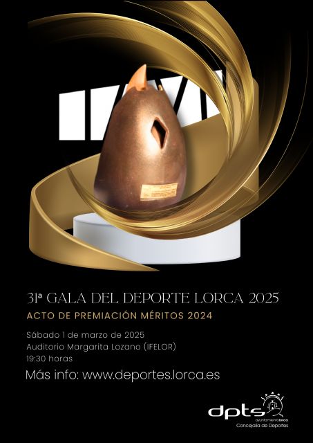 La Concejalía de Deportes y la Asociación de la Prensa Deportiva convocan los 'Premios al Deporte Lorquino 2024'