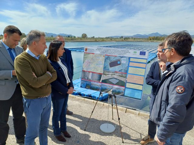 La Comunidad subvenciona con 300.000 euros la planta fotovoltaica flotante de la Comunidad de Regantes de Lorca