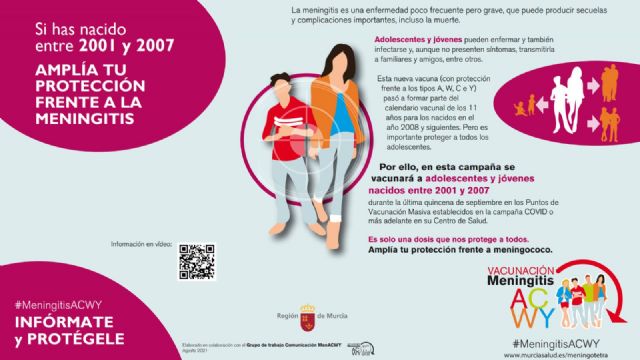 El CD Felipe VI de Lorca acogerá este próximo martes y miércoles una jornada de vacunación frente a la meningitis para los nacidos entre 2001 y 2007