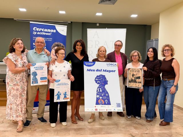 Más de un mes dedicado a los mayores de Lorca con una amplia programación de ocio, cultura, deporte y convivencia por todo el municipio