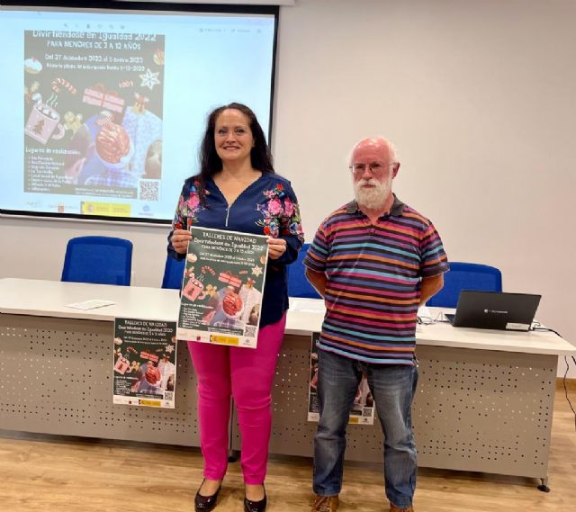 El Ayuntamiento de Lorca oferta un total de 600 plazas para los 'Talleres de navidad: divirtiéndose en igualdad' que se desarrollarán del 27 de diciembre al 5 de enero