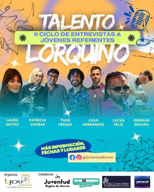 Vuelve 'Talento Lorquino': segunda edición del ciclo que muestra historias de éxito de jóvenes de la ciudad