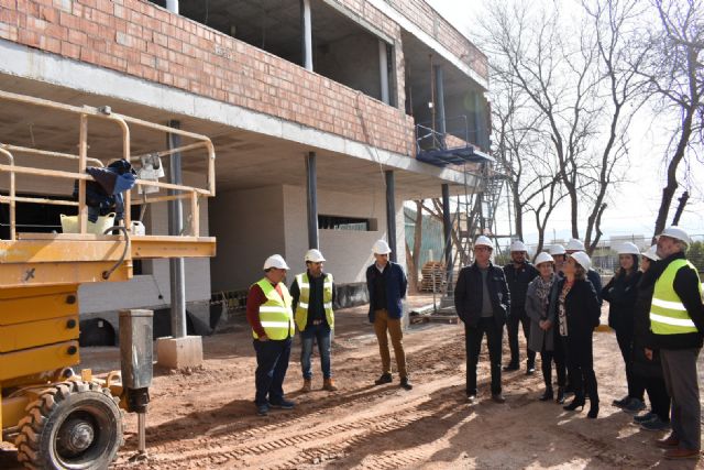 Las obras de ampliación del colegio Juan Navarro García de La Hoya, en Lorca, entran en su recta final