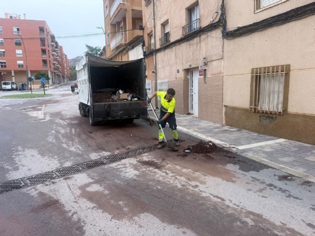 El Ayuntamiento de Lorca destaca la actuación coordinada y la efectividad de todos los servicios municipales tras las lluvias de este fin de semana