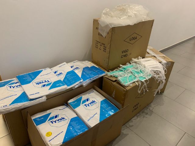 El Ayuntamiento de Lorca entrega 5.000 mascarillas protectoras a la gerencia del Área III de Salud