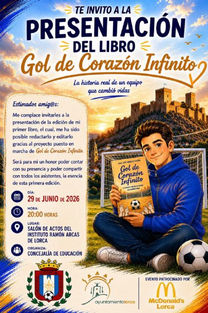 La Concejalía de Educación invita a la presentación de 'Gol de Corazón Infinito', la historia real de un proyecto que ha transformado vidas a través del deporte inclusivo