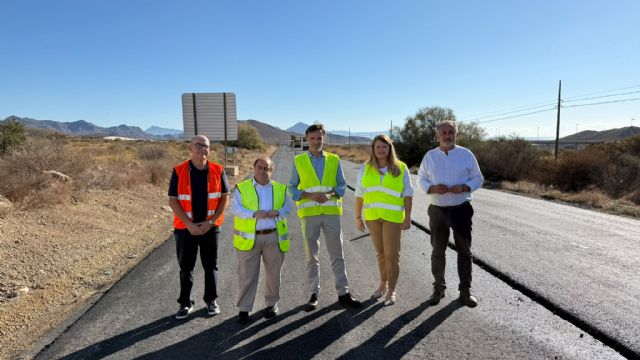 Avanzan las obras de mejora de la carretera que une Mazarrón con Lorca con una inversión superior a 1,2 millones