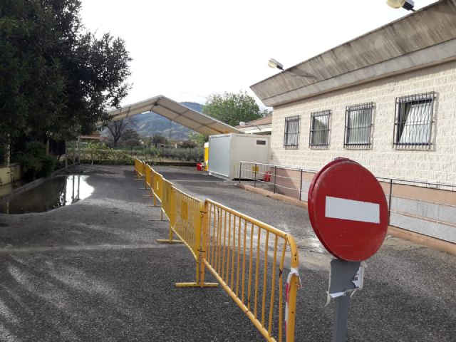 El Servicio Murciano de Salud instala en el consultorio de Campillo el primer centro del área III para la realización de pruebas de coronavirus
