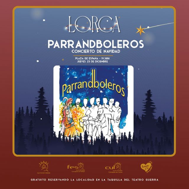 Los Parrandboleros actuarán este jueves, 23 de diciembre en la carpa situada en la Plaza de España