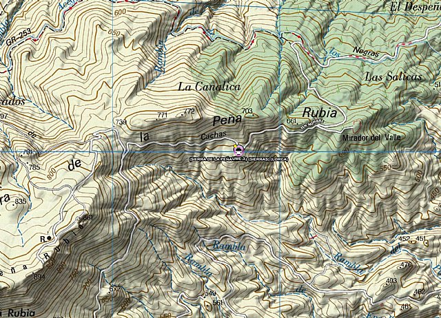 Ciclista herido tras sufrir una caída en la ascensión a la Sierra de Peña Rubia (Lorca)