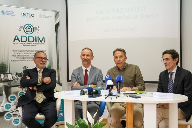 Lorca continúa posicionándose como referente en el cuidado de personas mayores gracias a la creación de la Cátedra Poncemar-UPCT de Investigación Tecnológica en Mayores