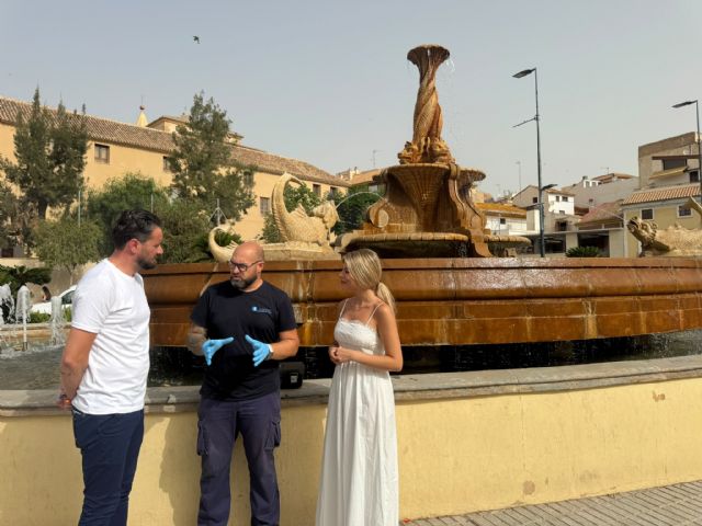 Culmina la campaña estival de prevención de la legionelosis en casi setenta fuentes ornamentales de Lorca