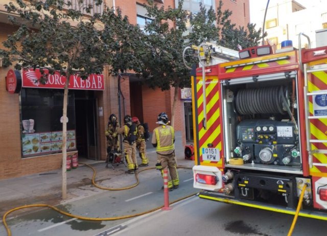 Incendio en un Kebab en Lorca