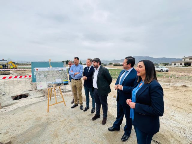Avanzan las obras del colector de Lorca en las que el Gobierno regional invierte 4,4 millones de euros