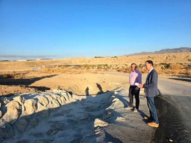 El Ayuntamiento de Lorca finaliza tres nuevas obras para reparar los da&ntilde;os de las lluvias en las pedanías con una inversión superior a los 112.000 euros