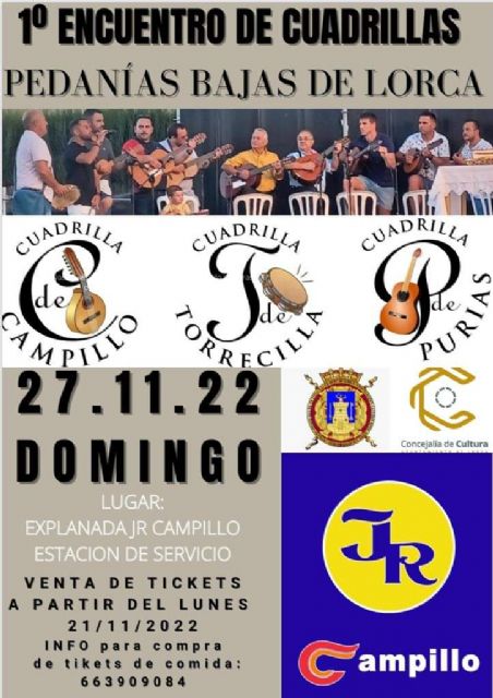 Nace el I Encuentro de Cuadrillas 'Pedanías Bajas de Lorca' que tendrá lugar el domingo, 27 de noviembre, en Campillo