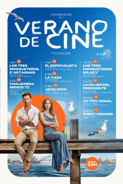 Vuelve el cine de verano a Lorca con proyecciones al aire libre todos los martes de julio y agosto en la Plaza de Calderón