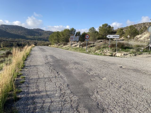 El  PSOE de Lorca exige a Fulgencio Gil que presione al Gobierno Regional y arregle la carretera de La Parroquia RM-C22