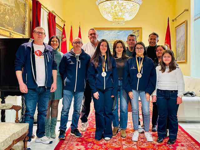 El alcalde de Lorca recibe a Irene Pi&ntilde;a y Silvia García tras proclamarse subcampeonas de Espa&ntilde;a de judo