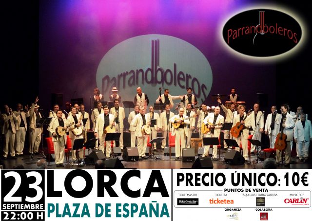 Los Parrandboleros actuarán el 23 de septiembre en la Plaza de España de Lorca, dentro del programa de la Feria Grande