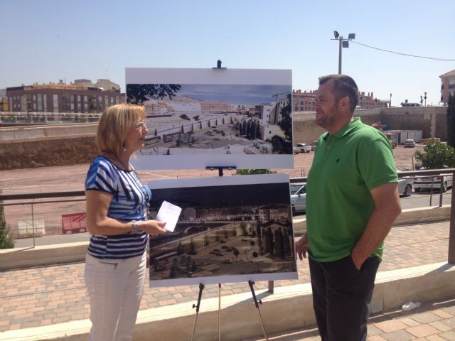 La Concejalía de Empleo de Lorca inicia la mejora del entorno del Centro de Visitantes, Muralla Medieval y puente de piedra con una inversión de 475.342 €