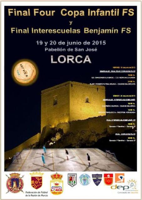 El Pabellón de San José acoge hoy y mañana la Final Four Copa Infantil y la Final Interesculas Benjamín de Fútbol Sala promovidas por el Ciudad de Lorca