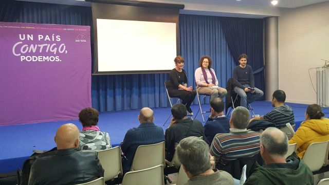 Javier Sánchez en Lorca: 'Este domingo nos jugamos nuestro futuro, el voto de Podemos, es el voto de tu vida'