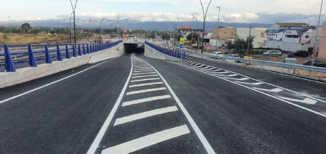 Fomento ultima las obras del paso subterráneo de San Antonio de Lorca con tres rotondas que mejorarán la seguridad vial