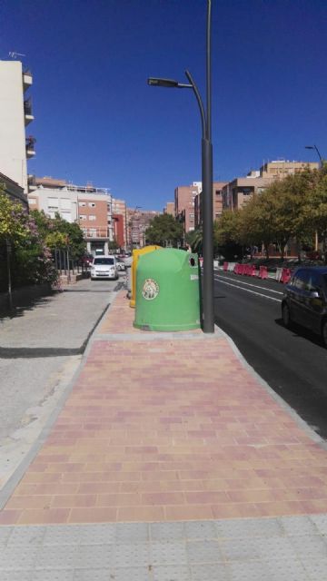 IU Lorca denuncia que las obras de Alameda de Cervantes no incluyen los contenedores soterrados previstos