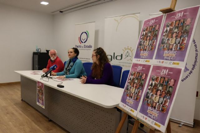 El Ayuntamiento de Lorca programa más de 55 actividades, que se desarrollarán entre el 2 y el 31 de marzo, para conmemorar el Día Internacional de la Mujer 8M