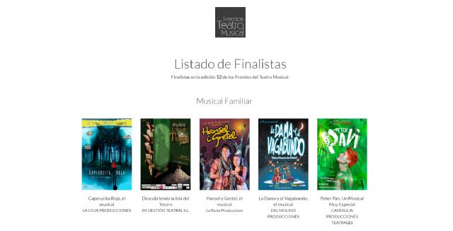 El musical 'La Dama y el Vagabundo' finalista como mejor musical familiar en los prestigiosos Premios del Teatro Musical
