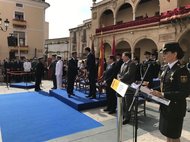 El Alcalde ensalza la labor desempeñada por el Cuerpo Nacional de Policía en toda España durante el acto de los Ángeles Custodios celebrado esta mañana en Lorca