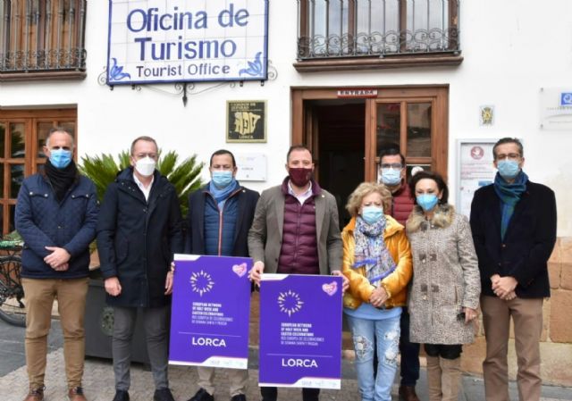 Lorca cuenta con 2 de los 32 lugares de municipios europeos señalizados con la placa identificativa de la Red Europea de Celebraciones de Semana Santa y Pascua