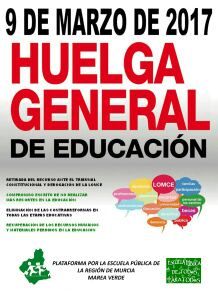 PSOE y JJSS animan a secundar los actos en defensa de la Educación Pública convocados en Lorca para el 9 de Marzo