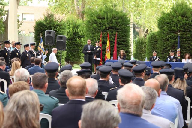 El alcalde de Lorca destaca el trabajo del Cuerpo Nacional de Policía en el acto institucional con motivo de los Ángeles Custodios