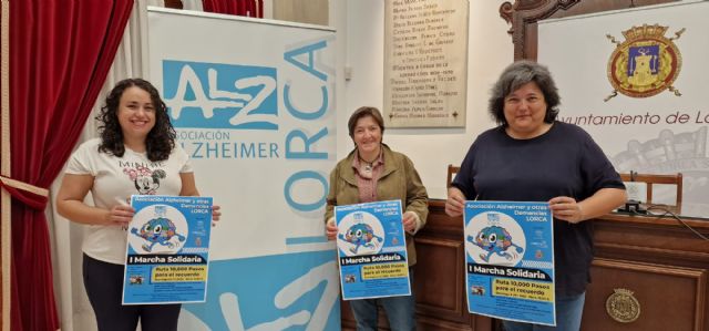 La I 'Ruta 10.000 pasos para el recuerdo' organizada por la Asociación Alzheimer Lorca y la colaboración del Ayuntamiento será el domingo, 6 de noviembre