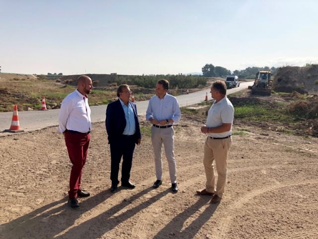 La Comunidad inicia la construcción del nuevo puente de la rambla de Biznaga de Lorca, que evitará posibles inundaciones