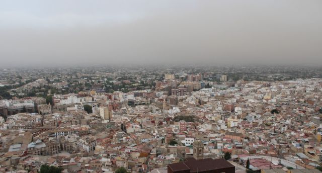 Incremento en Lorca de los niveles de las partículas PM10 por la intrusión de aire sahariano
