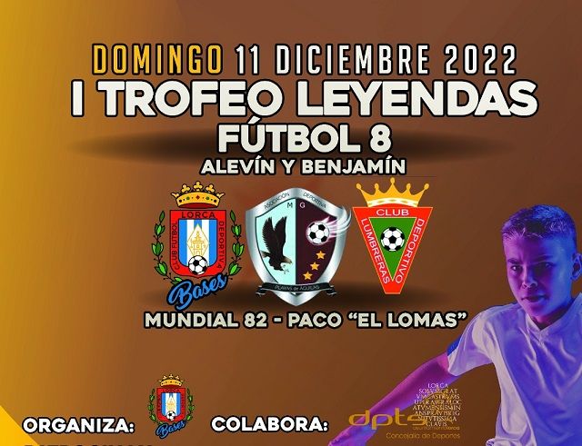 El club Cantera Lorca Deportiva celebrará, este próximo domingo, el 'I Torneo Leyendas Fútbol 8' en categorías alevín y benjamín