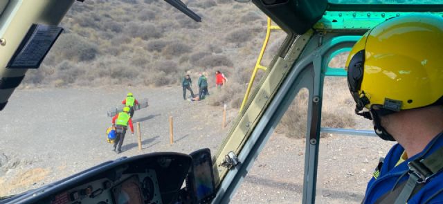 Rescatan a un deportista accidentado en la Punta del Ciscar, Lorca