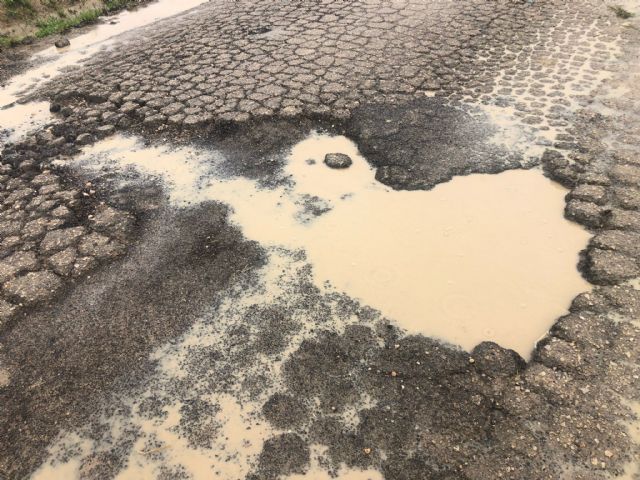 El Ayuntamiento de Lorca procederá al arreglo de los caminos asfaltados de titularidad municipal afectados por las lluvias