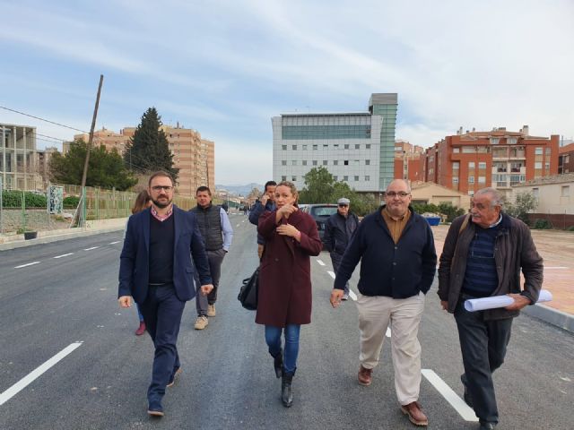 El Ayuntamiento de Lorca abrirá al tráfico en las próximas semanas el nuevo vial que conecta la Alameda de Cervantes con el Camino Marín