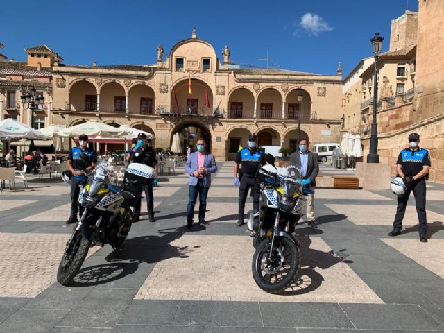 La Policía Local de Lorca amplía su parque de vehículos con dos nuevas motocicletas