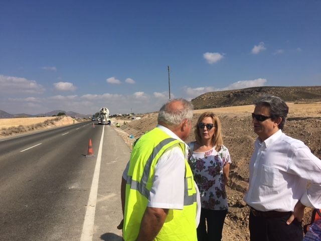 Fomento realiza acciones de conservación y mejora de la seguridad en carreteras de Lorca