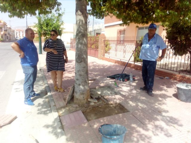 La Brigada de Intervención Rápida del Ayuntamiento realiza distintas obras de mejora en la pedanía de La Parroquia gracias a la participación ciudadana